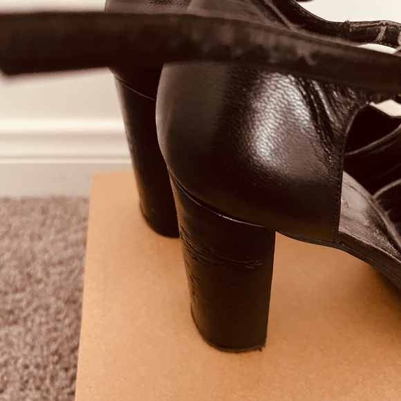 Aldo Elegant Black Heels with Ankle Strap - Picture 8 of 9